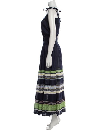 Tory Burch Striped Long Dress