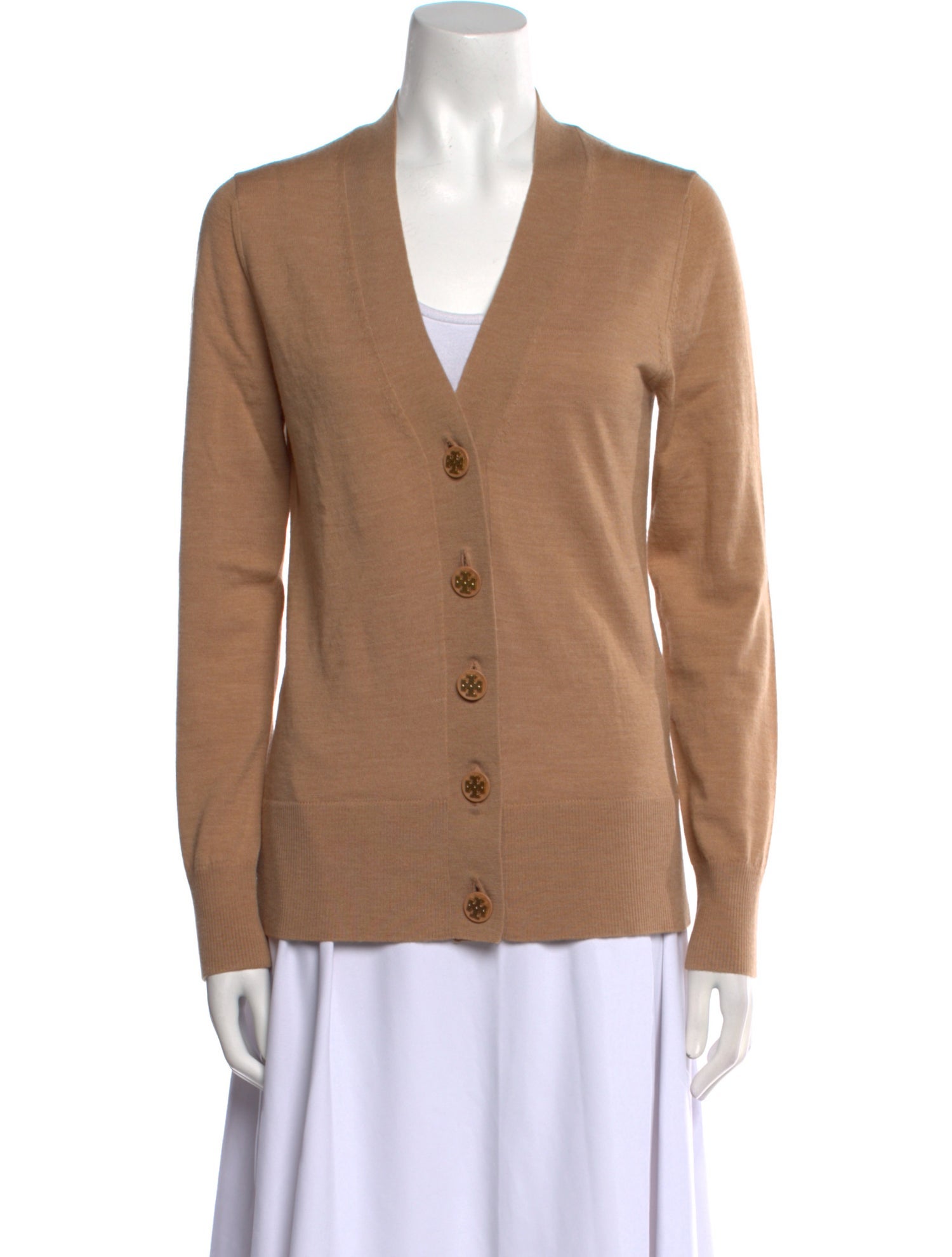 Tory Burch Merino Wool V-Neck Sweater