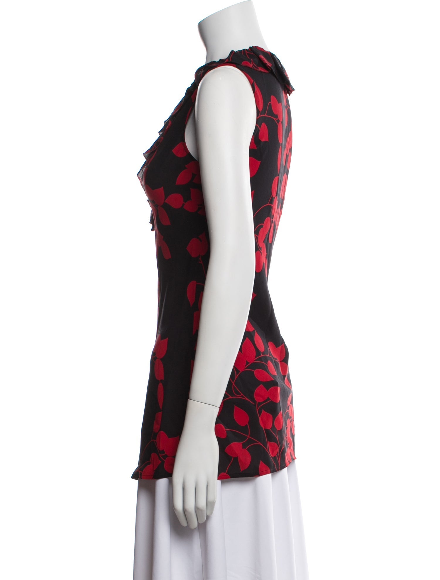 Tory Burch Silk Floral Print Top