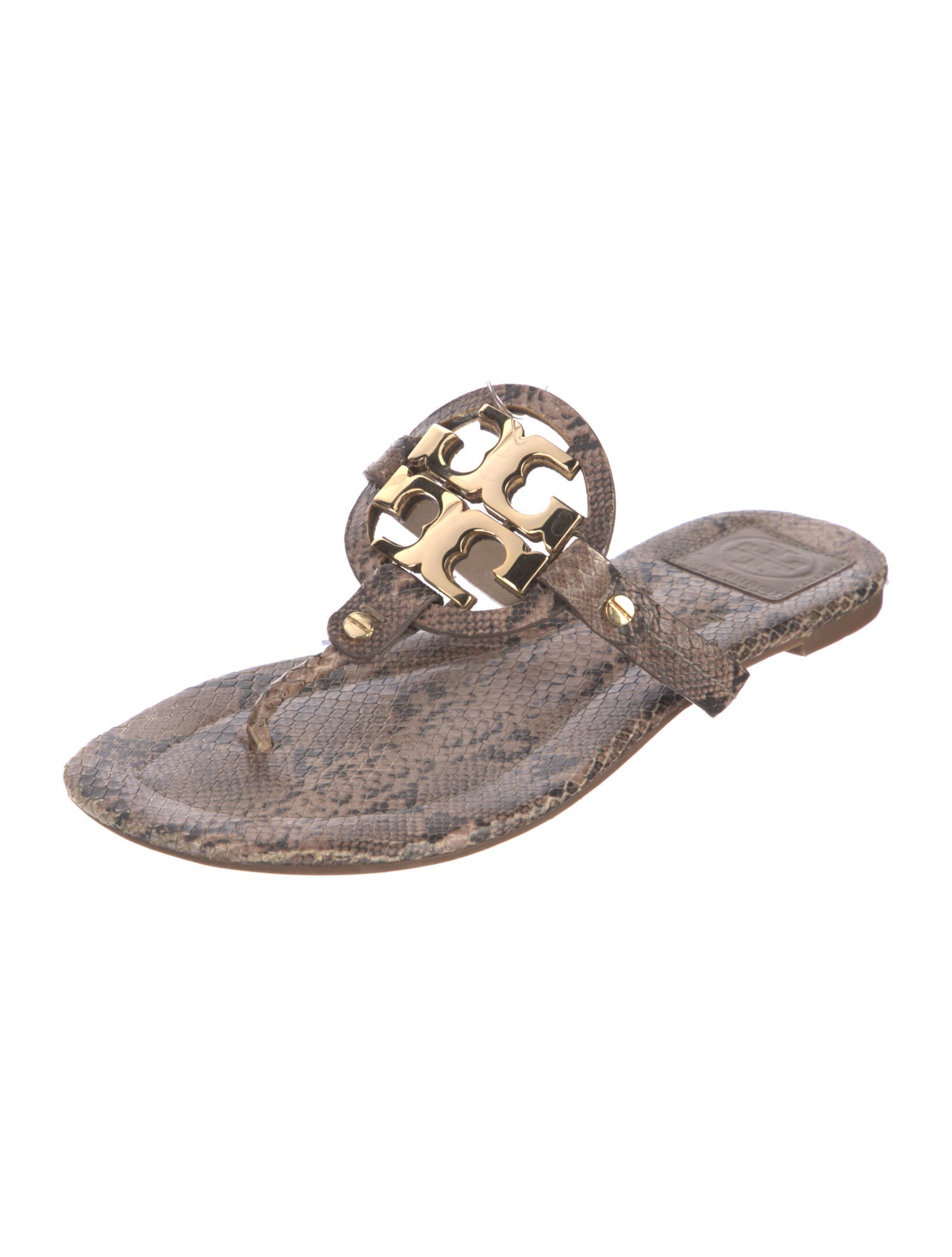 Tory Burch Leather Animal Print Espadrilles