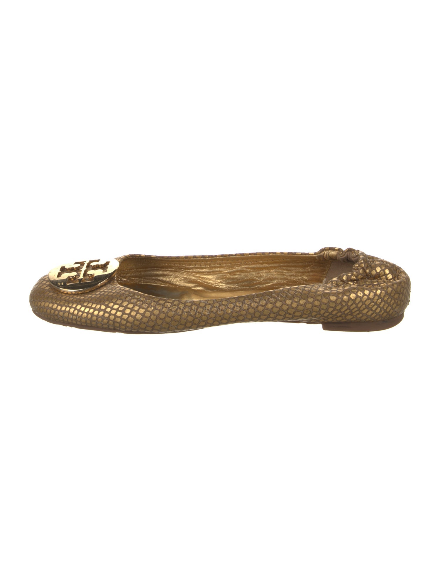 Tory Burch Embossed Leather Ballet Flats