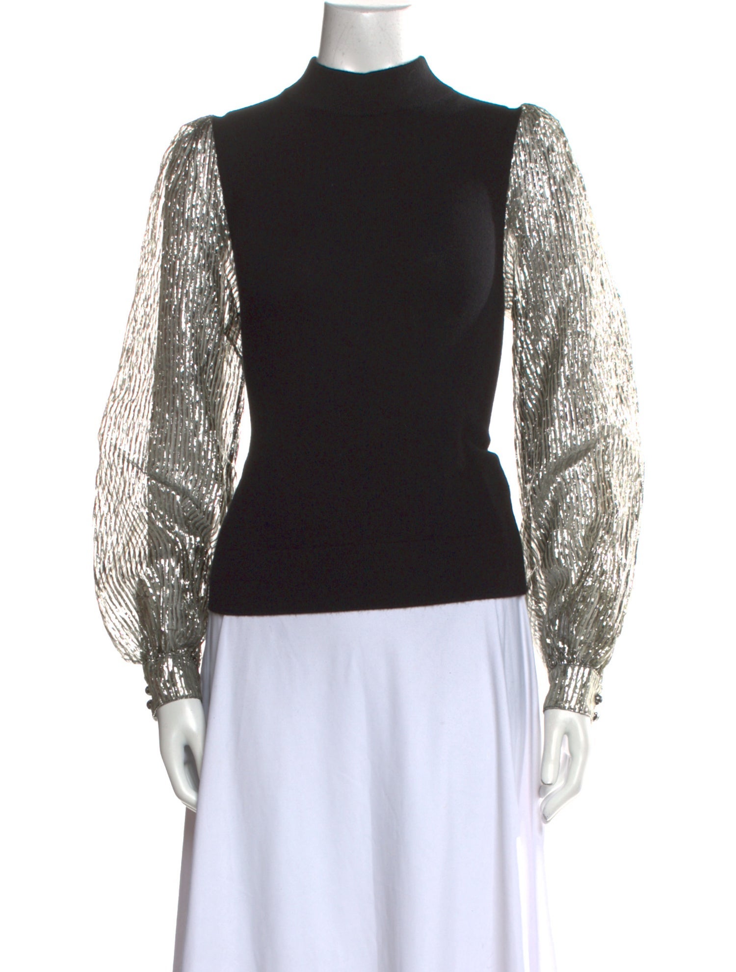 Tory Burch Cashmere Colorblock Pattern Sweater