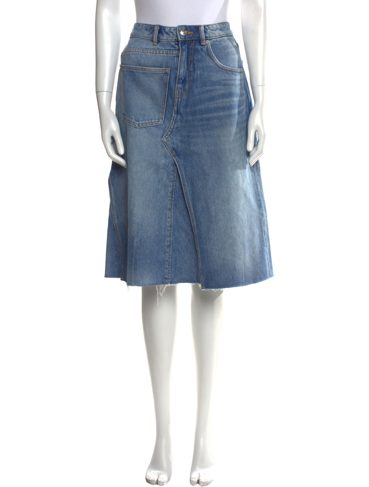 Tory Burch Embroidered Accent Knee-Length Skirt