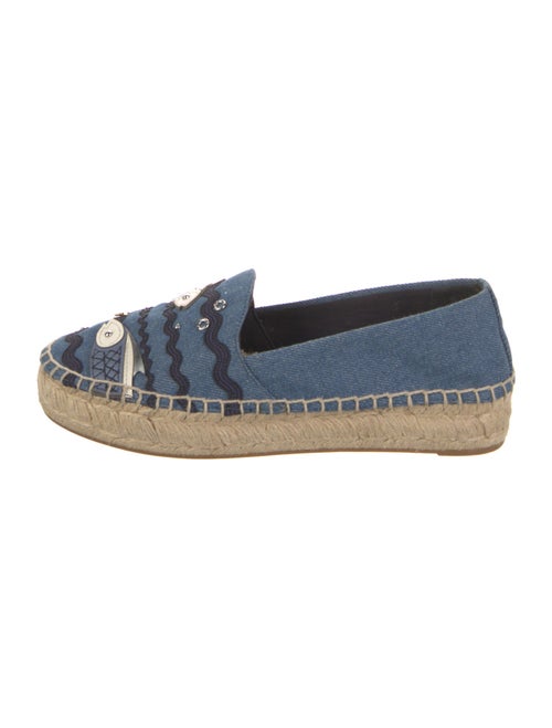 Tory Burch Denim Printed Espadrilles