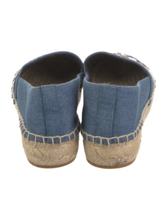 Tory Burch Denim Printed Espadrilles