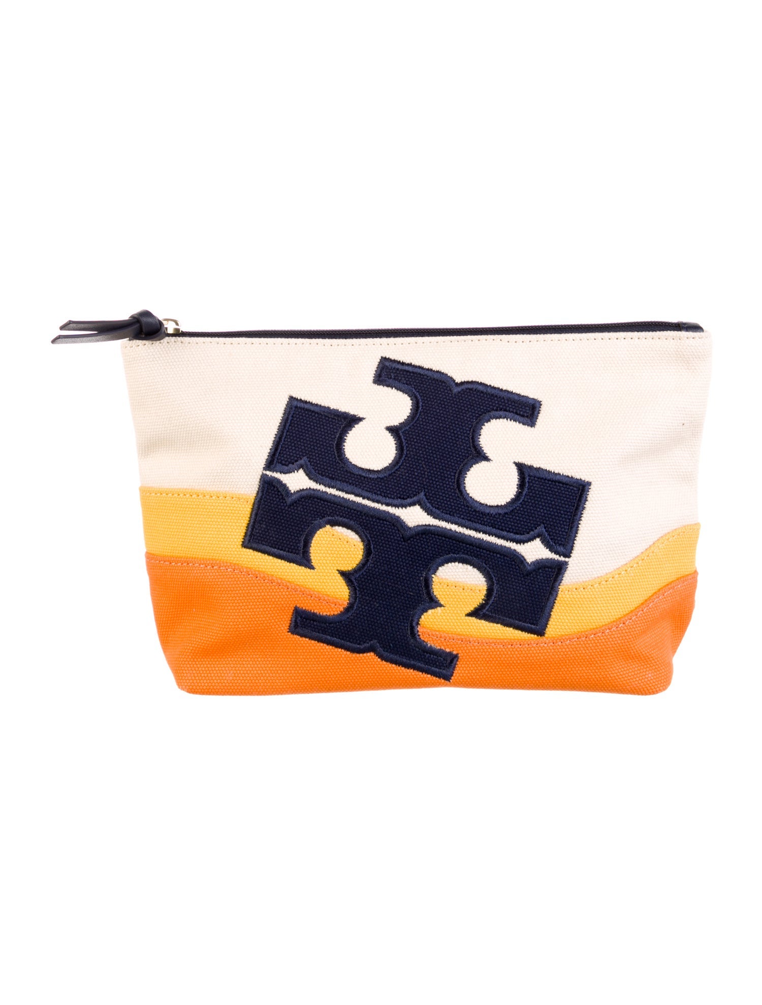 Tory Burch Canvas Cosmetic Bag