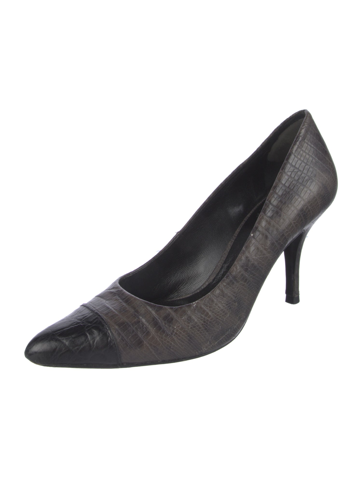 Tory Burch Leather Colorblock Pattern Pumps