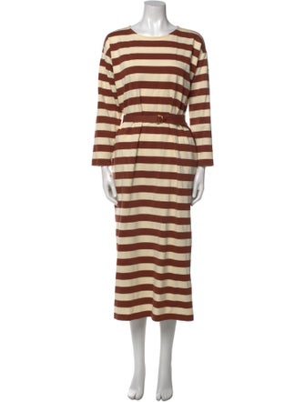 Tory Burch Striped Long Dress