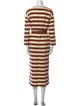 Tory Burch Striped Long Dress