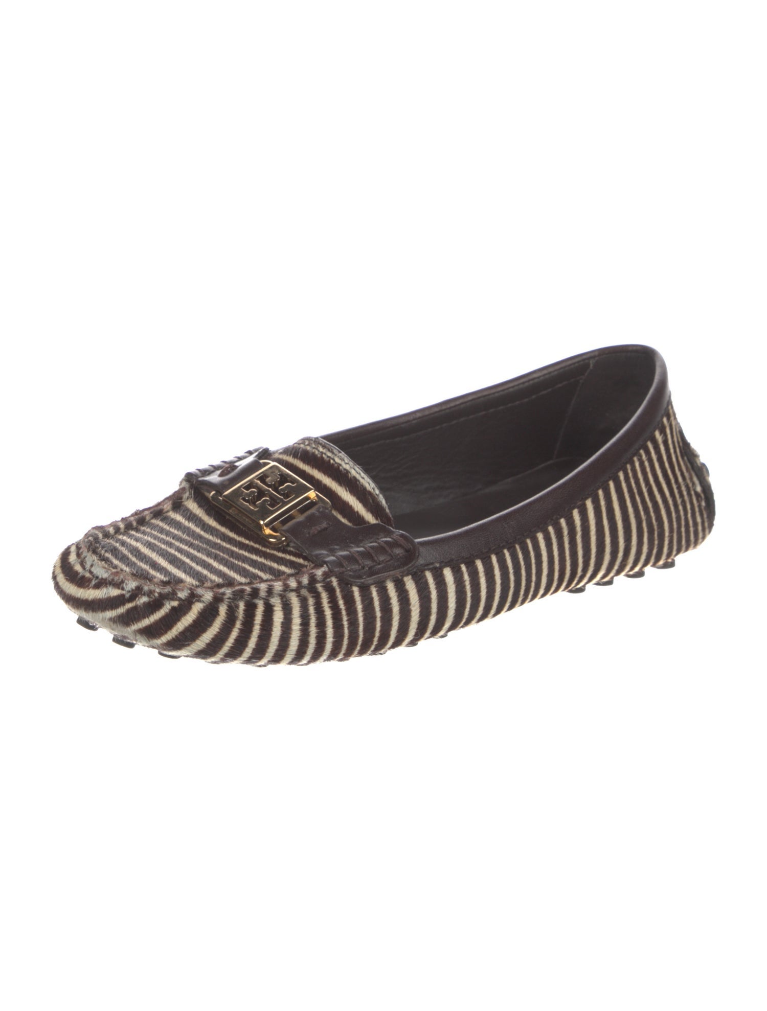 Tory Burch Ponyhair Animal Print Loafers