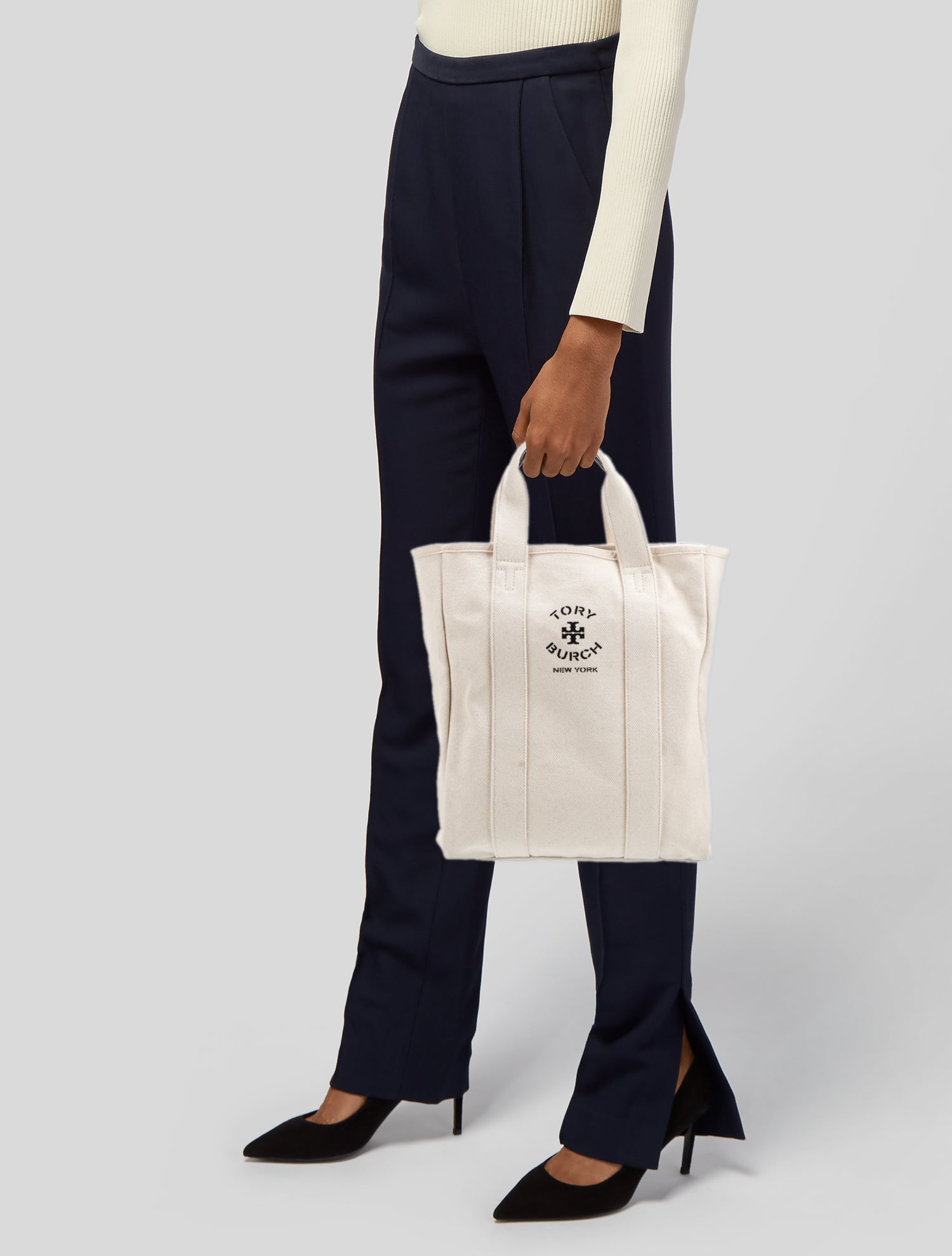 Tory Burch Canvas Top Handle Bag