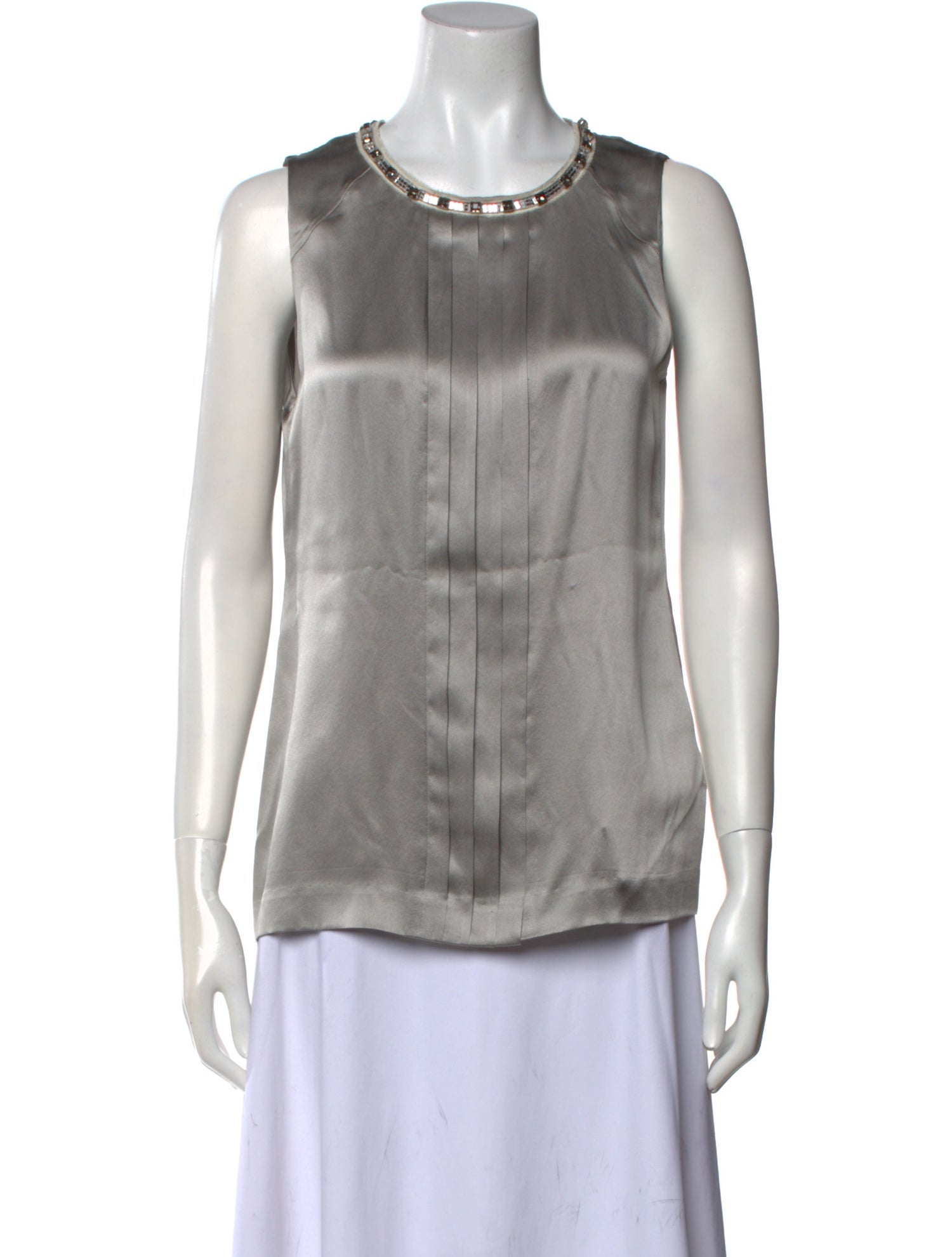 Tory Burch Silk Scoop Neck Top