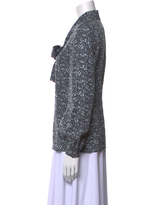 Tory Burch Silk Floral Print Blouse