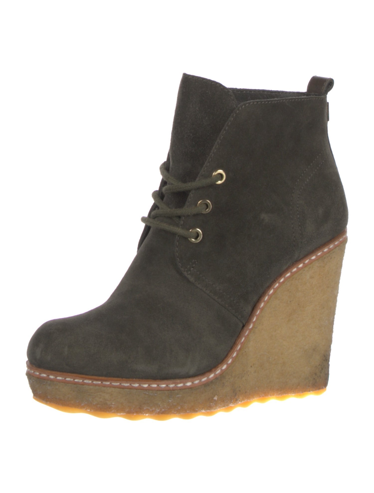 Tory Burch Suede Lace-Up Boots