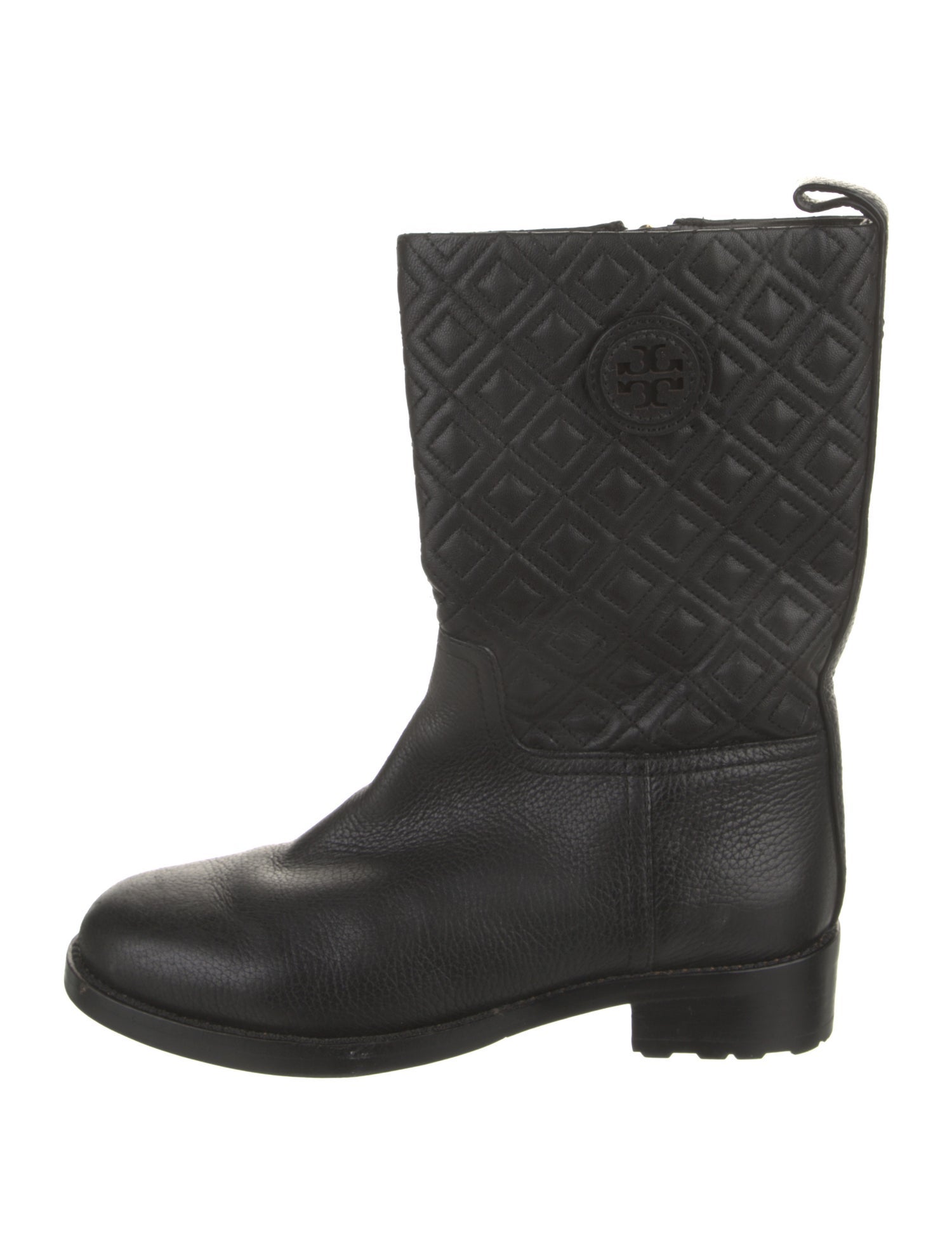 Tory Burch Leather Moto Boots
