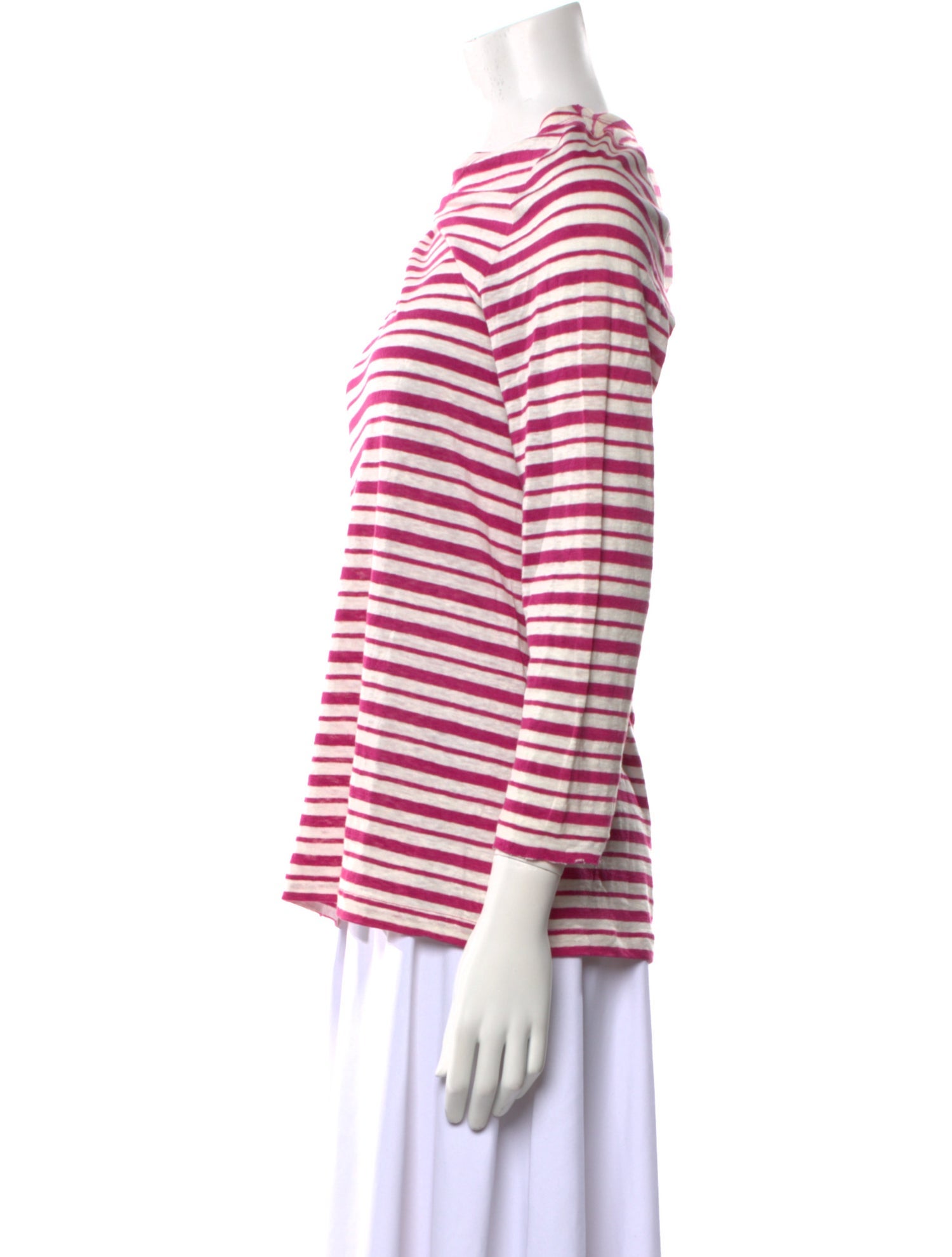 Tory Burch Linen Striped Top