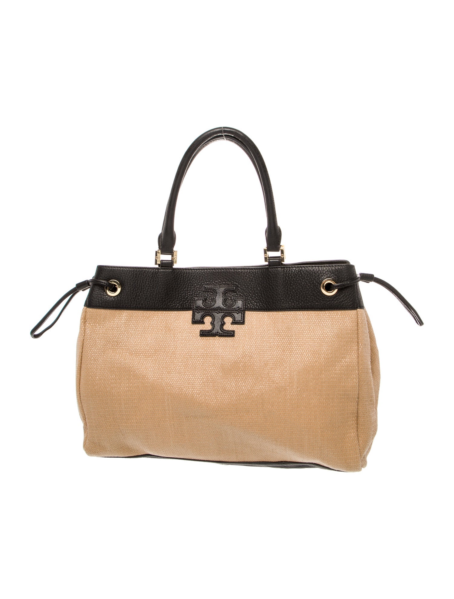 Tory Burch Raffia Top Handle Bag