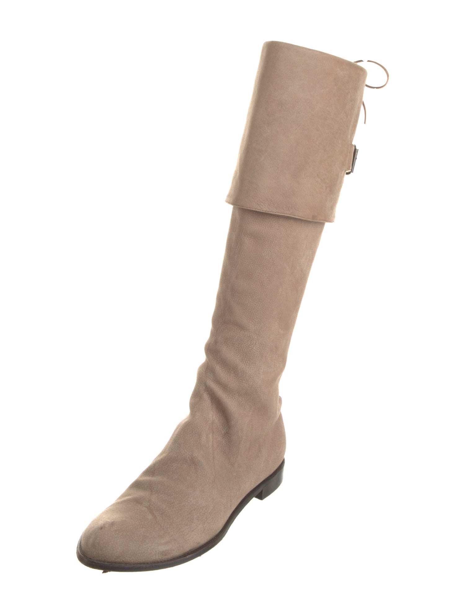 Alexander McQueen Suede Riding Boots