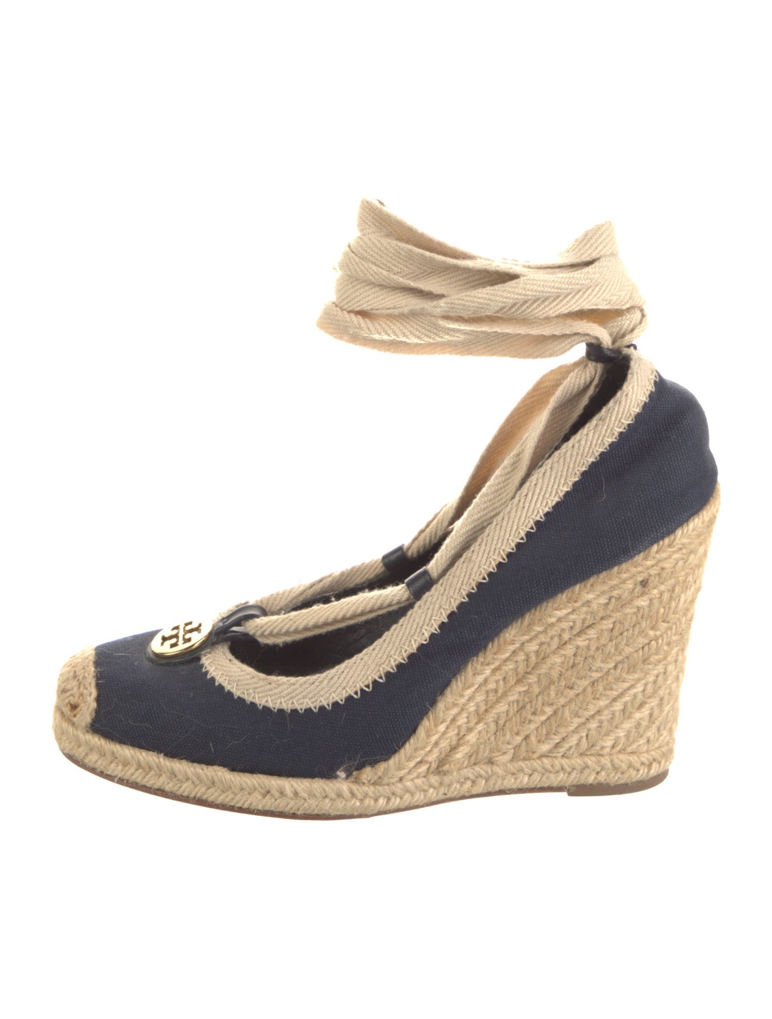 Tory Burch Canvas Colorblock Pattern Pumps