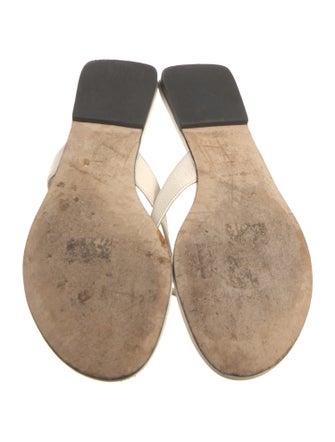 Tory Burch Leather Flip Flops