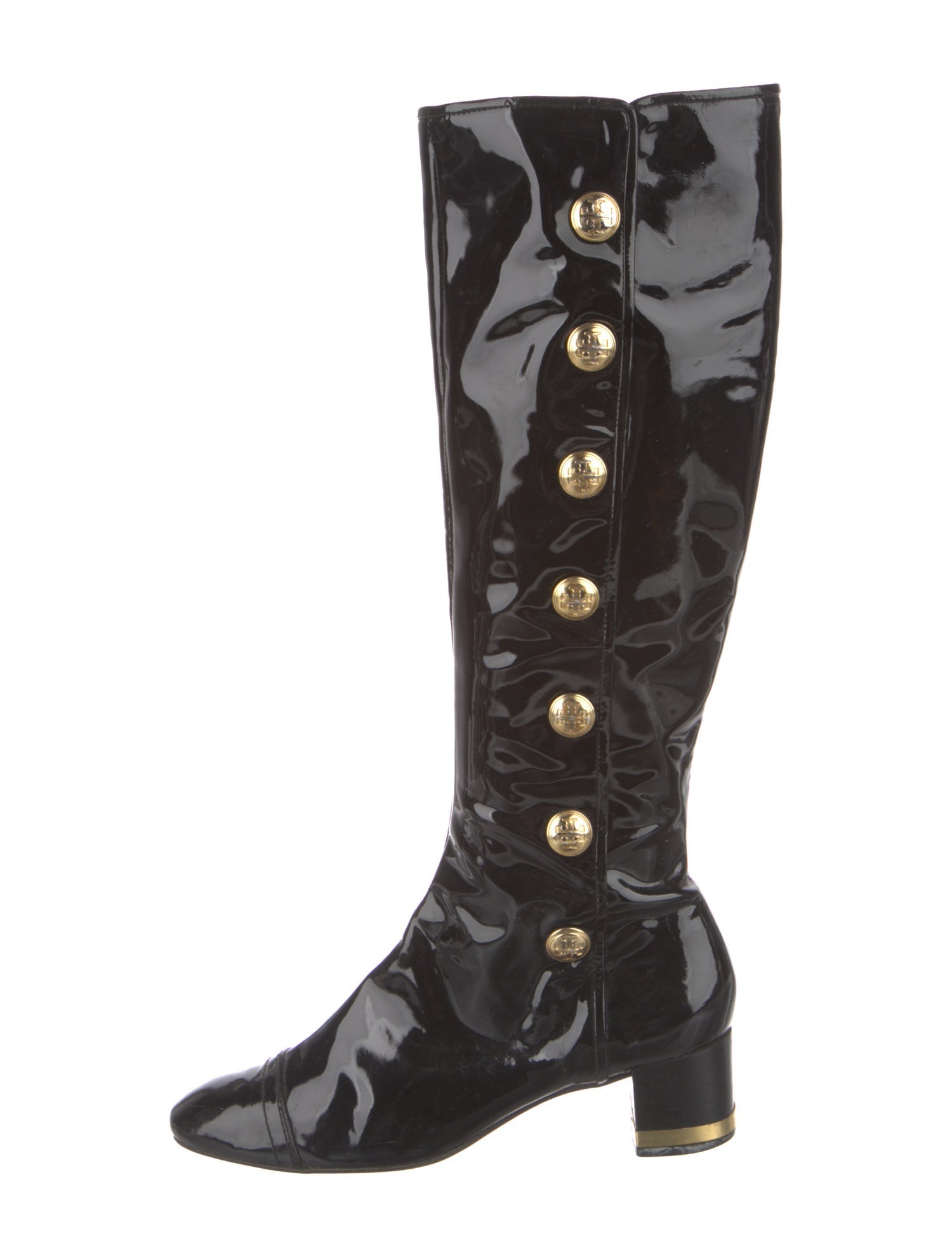 Tory Burch Patent Leather Riding Boots