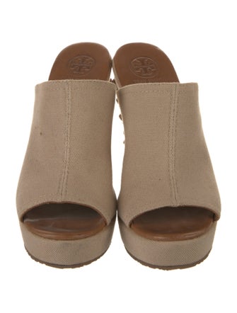 Tory Burch Canvas Studded Accents Slides