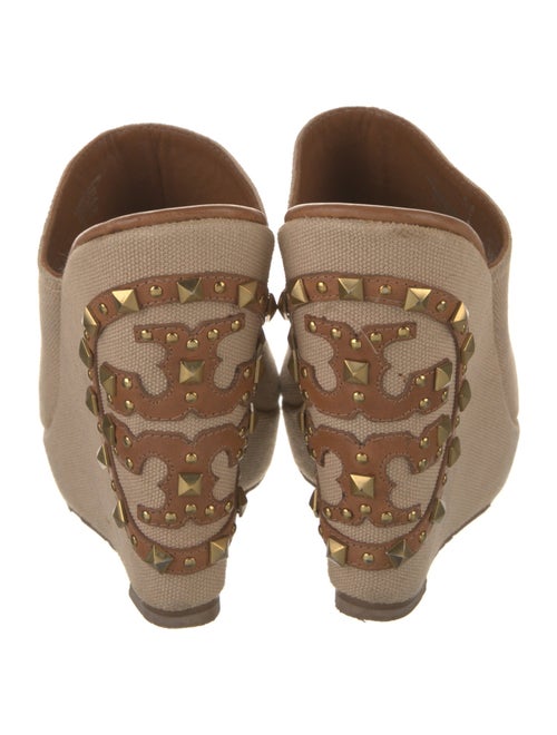Tory Burch Canvas Studded Accents Slides