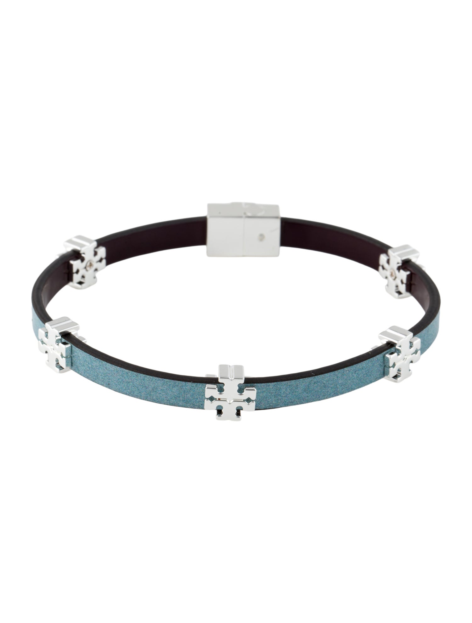 Tory Burch Leather Eleanor Bio Bracelet