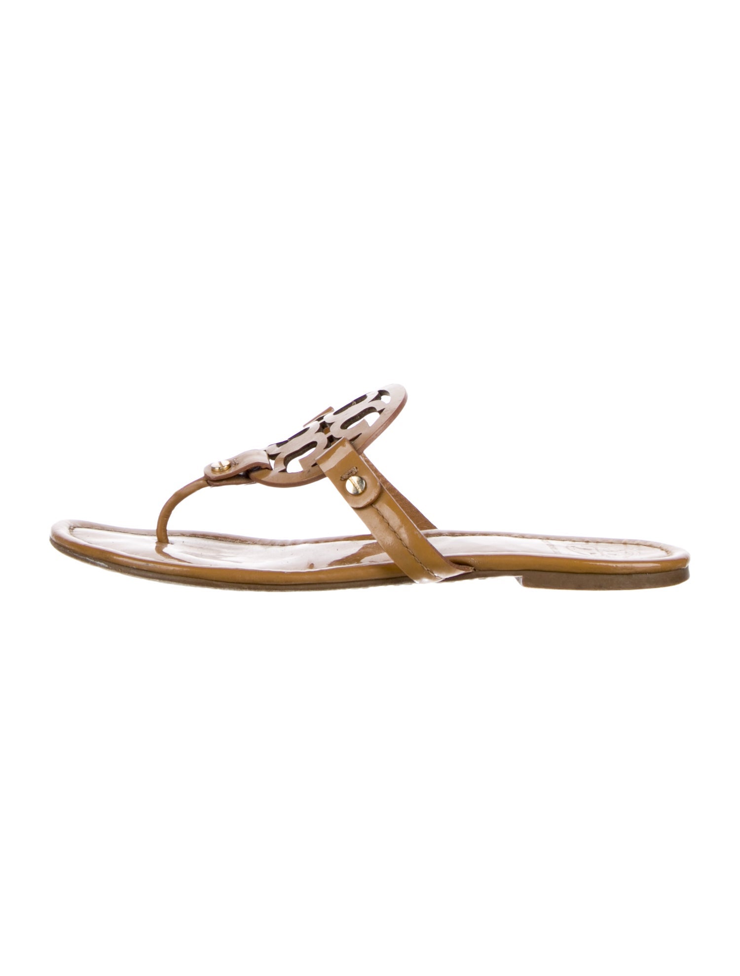 Tory Burch Patent Leather Flip Flops