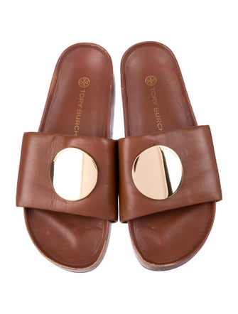 Tory Burch Leather Slides
