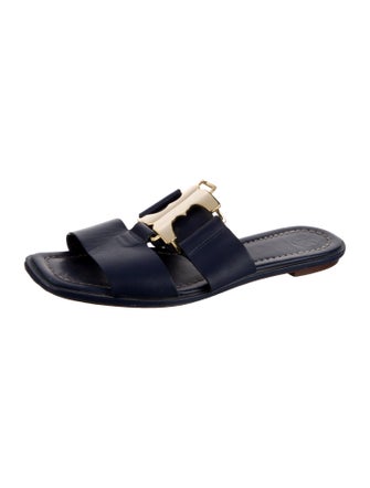 Tory Burch Leather Slides