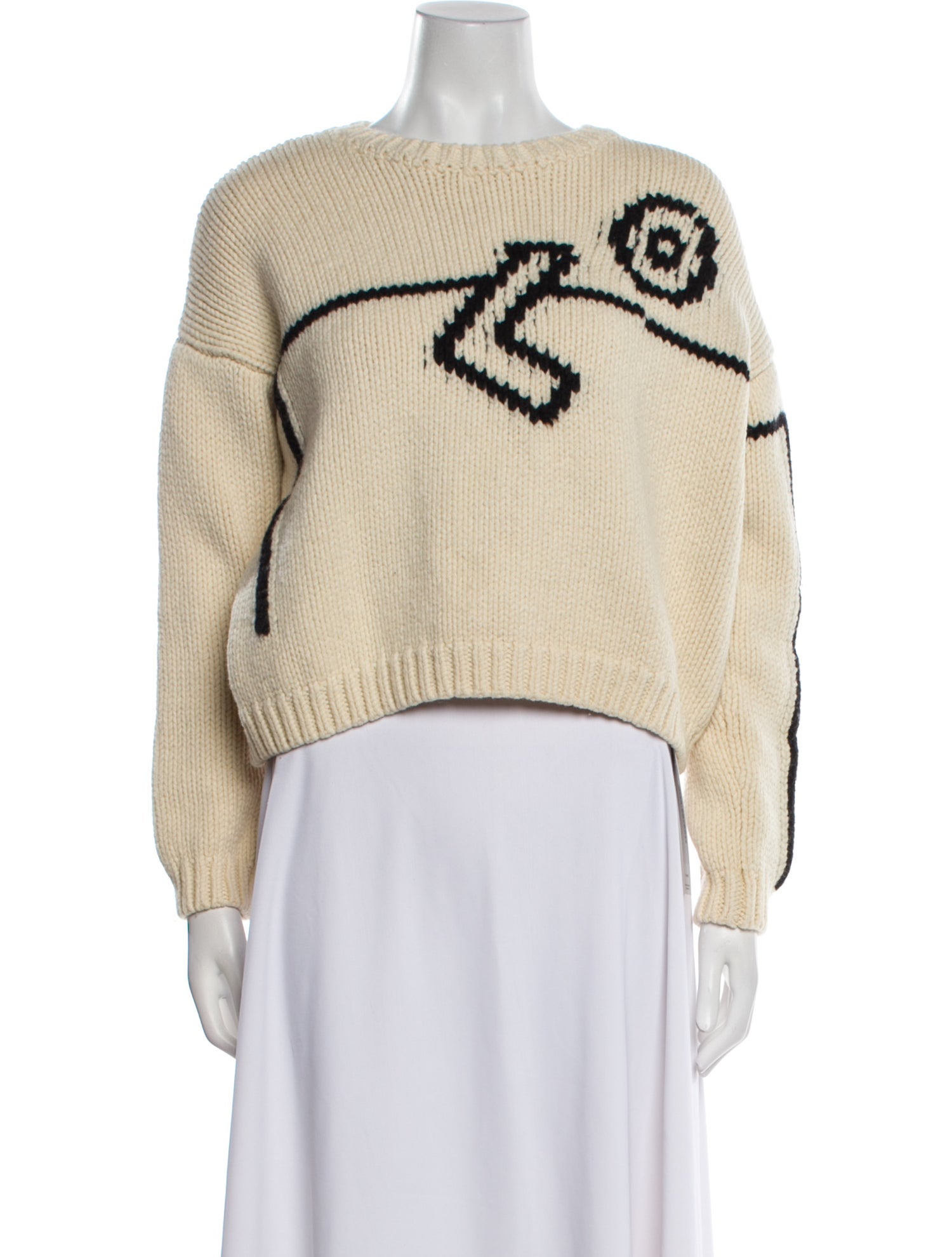 Tory Burch Wool Bateau Neckline Sweater