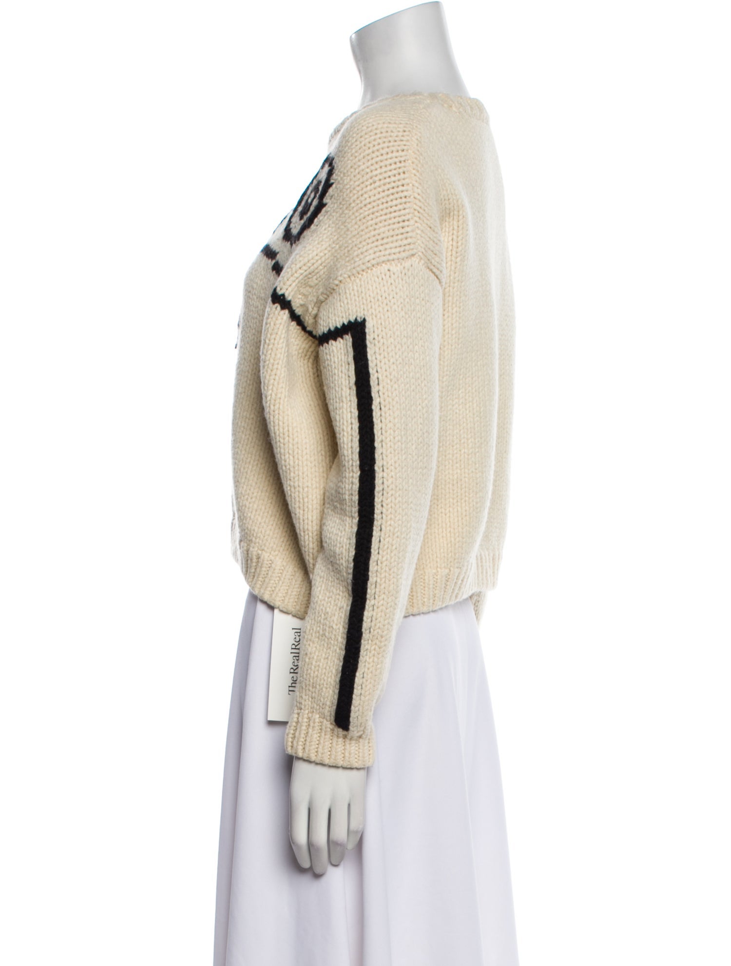 Tory Burch Wool Bateau Neckline Sweater