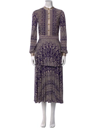 Tory Burch Printed Long Dress