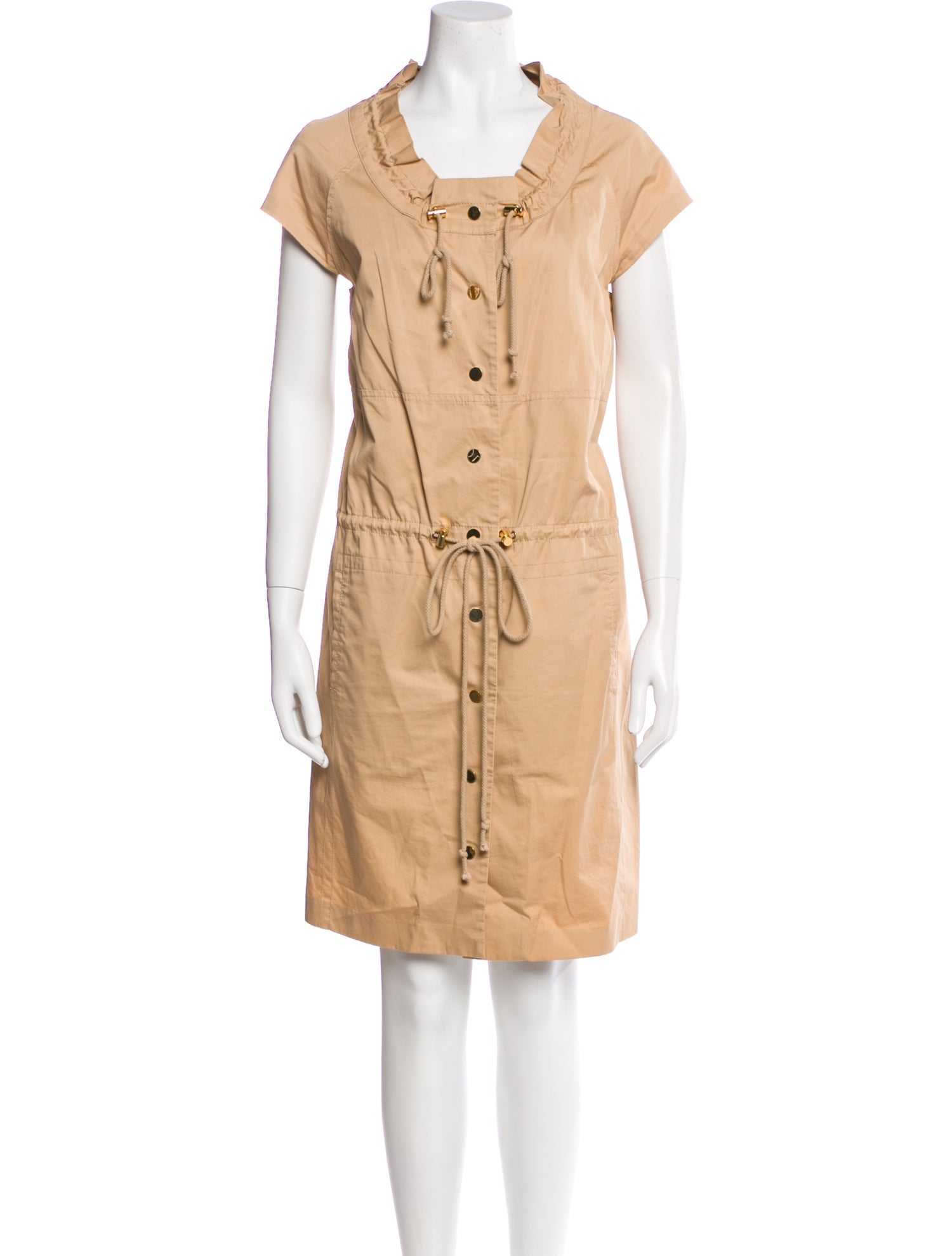 Tory Burch Square Neckline Knee-Length Dress