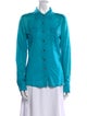 Tory Burch Long Sleeve Button-Up Top