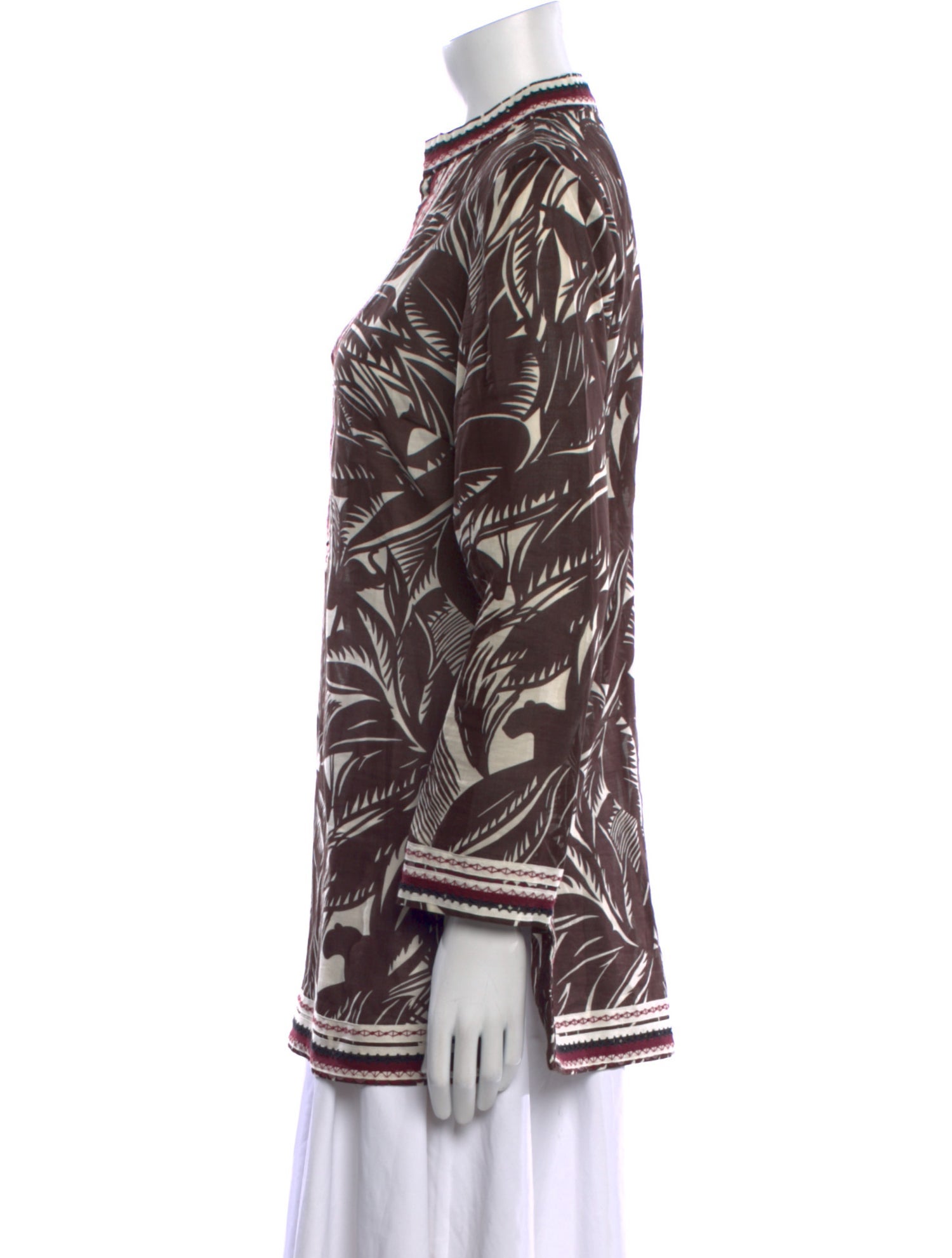 Tory Burch Printed V-Neck Tunic