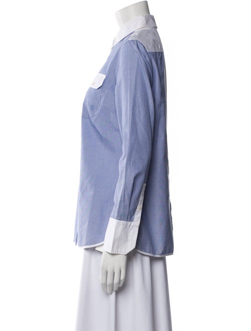 Tory Burch Long Sleeve Button-Up Top