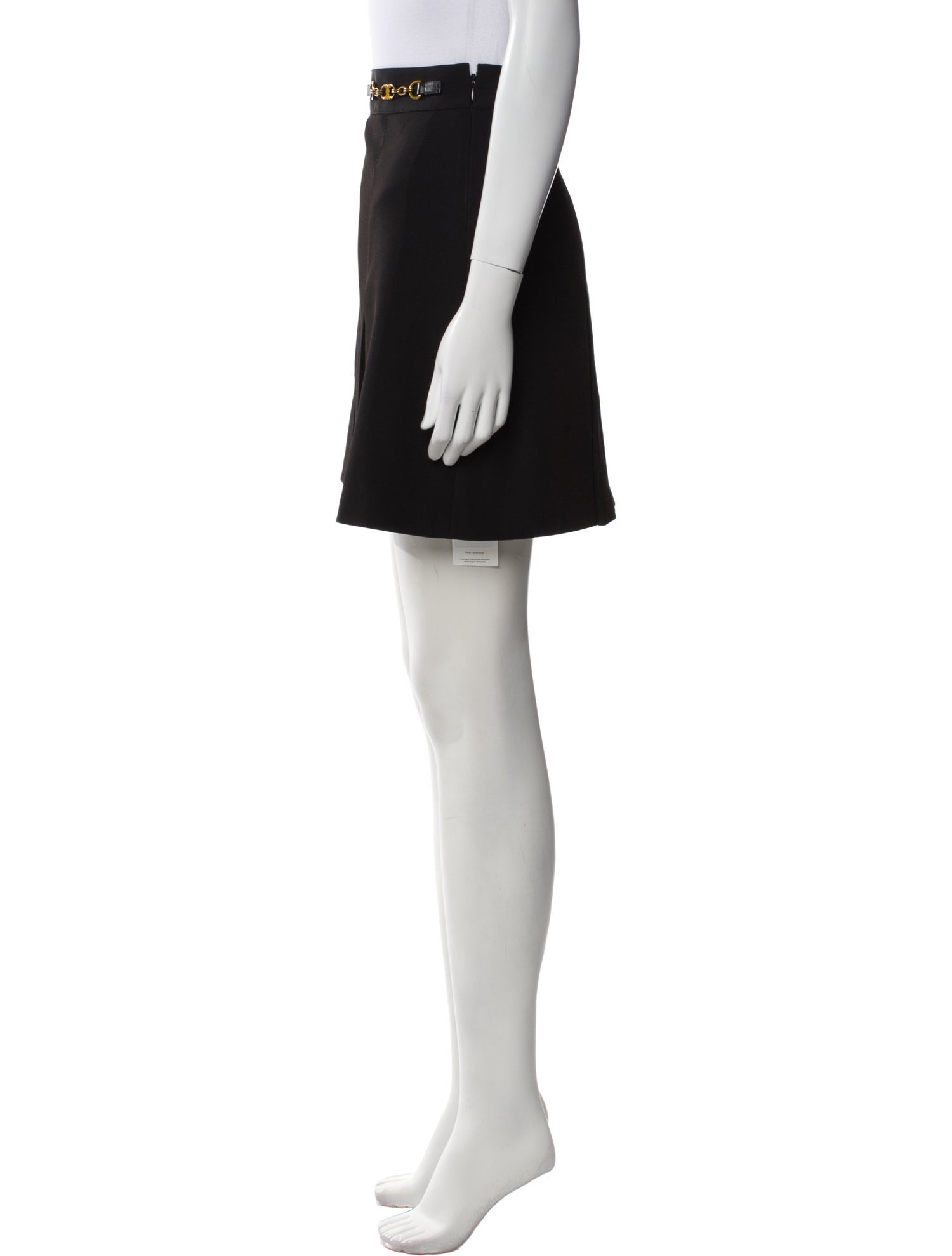 Tory Burch Chain-Link Accents Mini Skirt