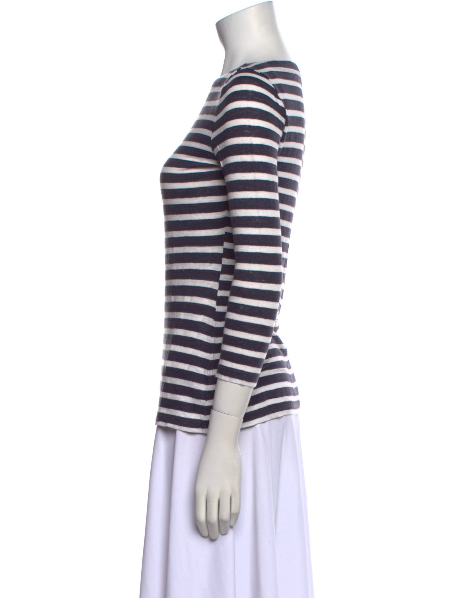 Tory Burch Linen Striped Top