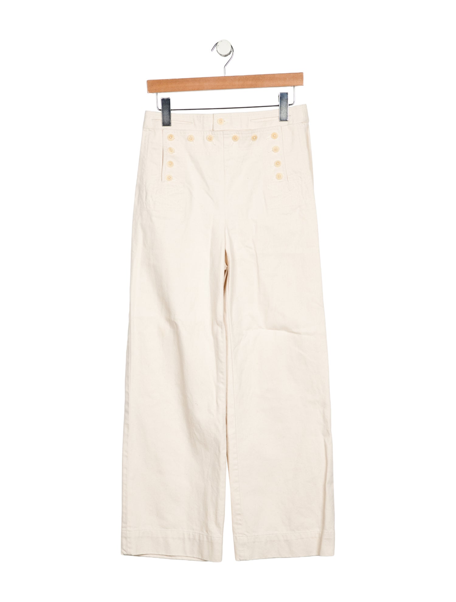 Tory Burch Mid-Rise Wide Leg Jeans