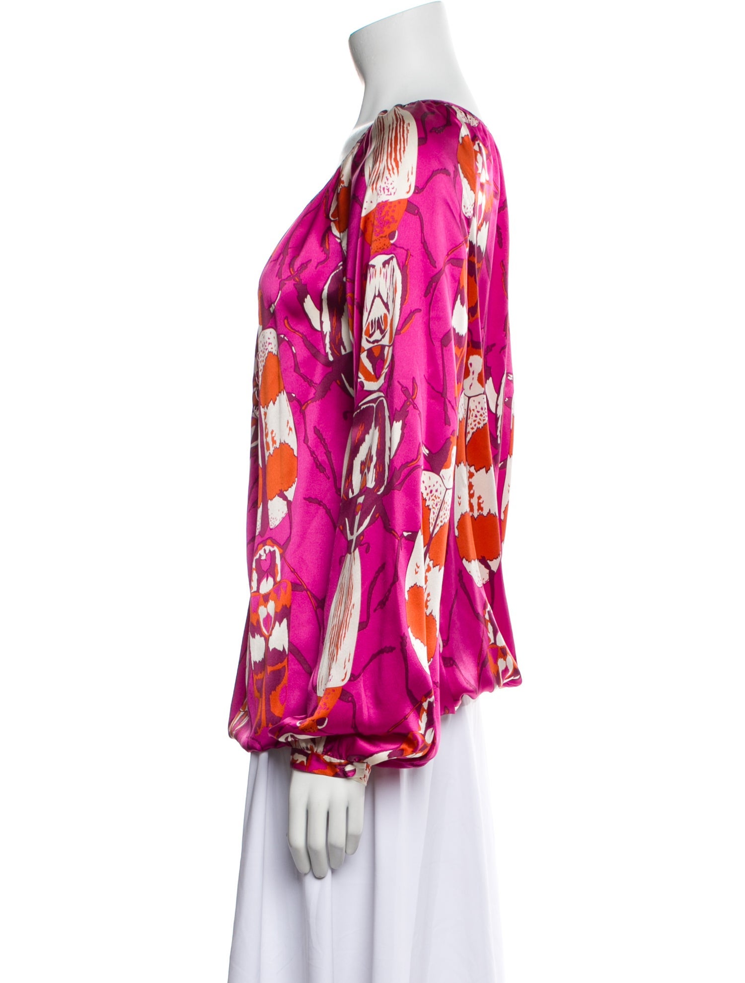 Tory Burch Silk Floral Print Blouse