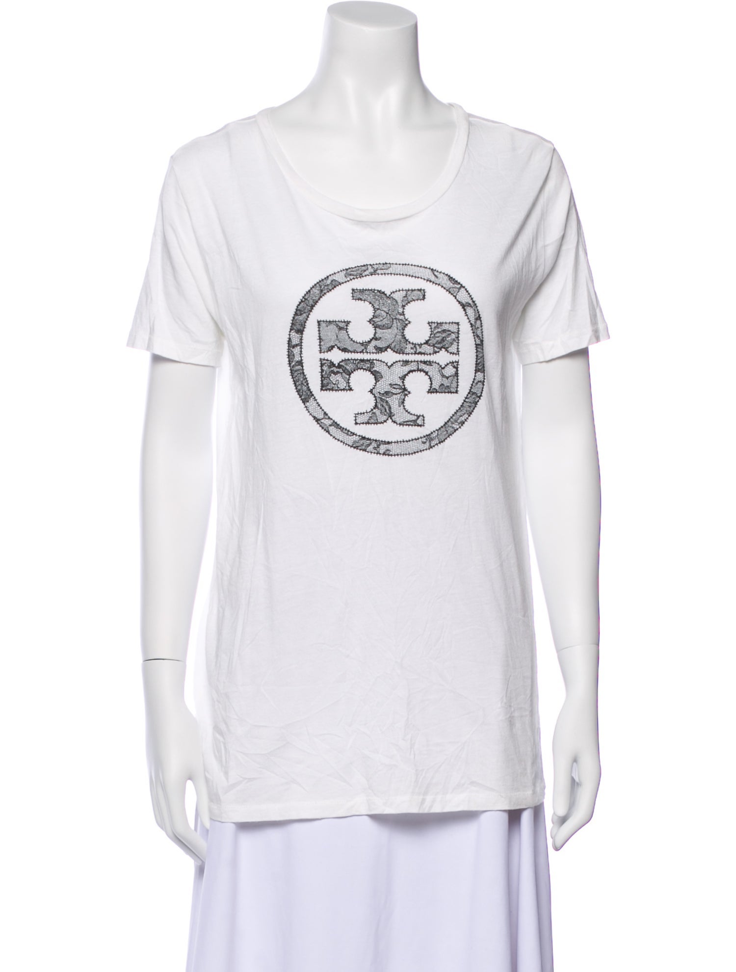 Tory Burch Graphic Print Scoop Neck T-Shirt