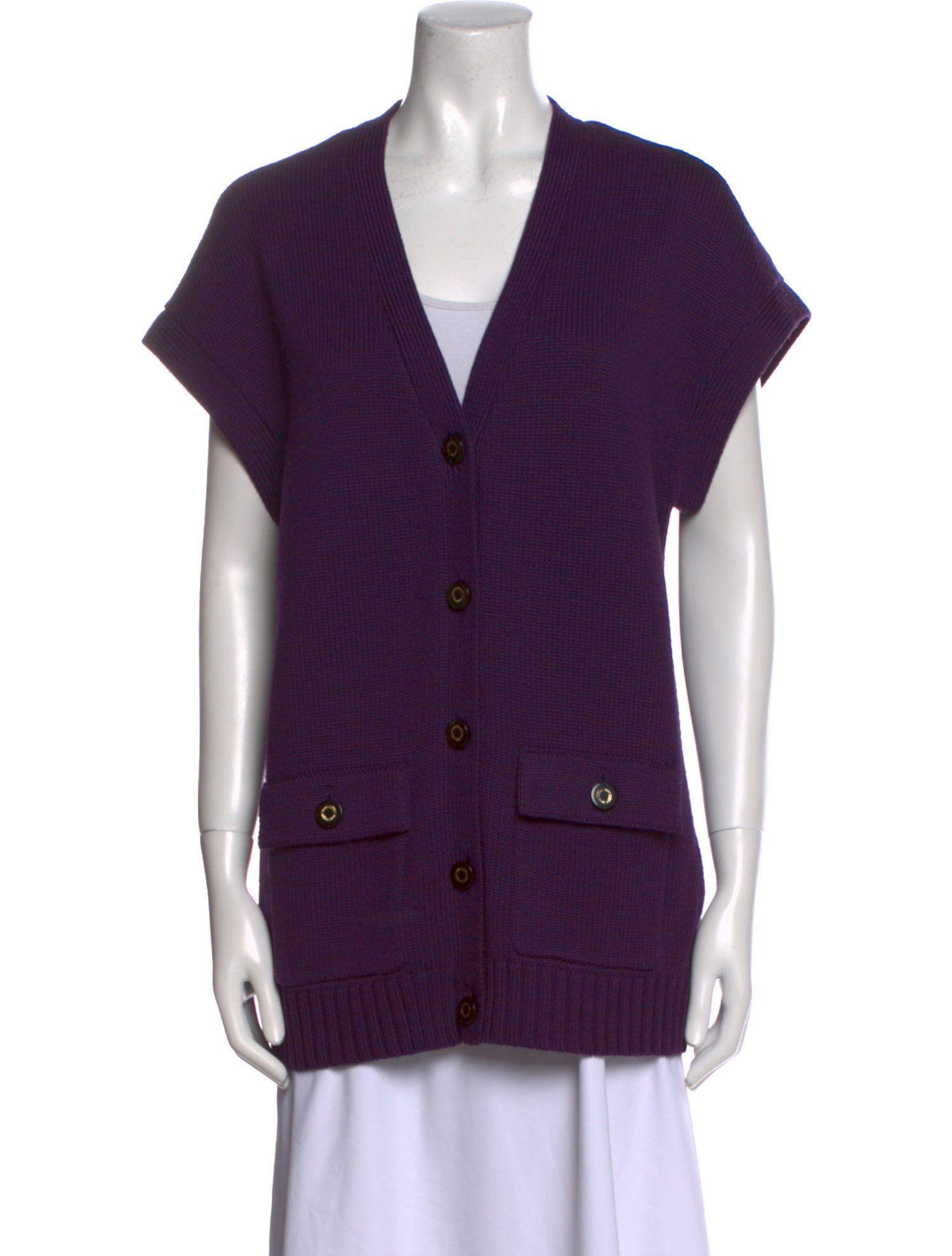 Tory Burch Merino Wool V-Neck Sweater