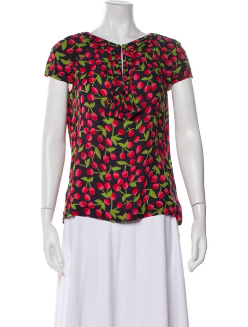 Tory Burch Silk Printed Blouse