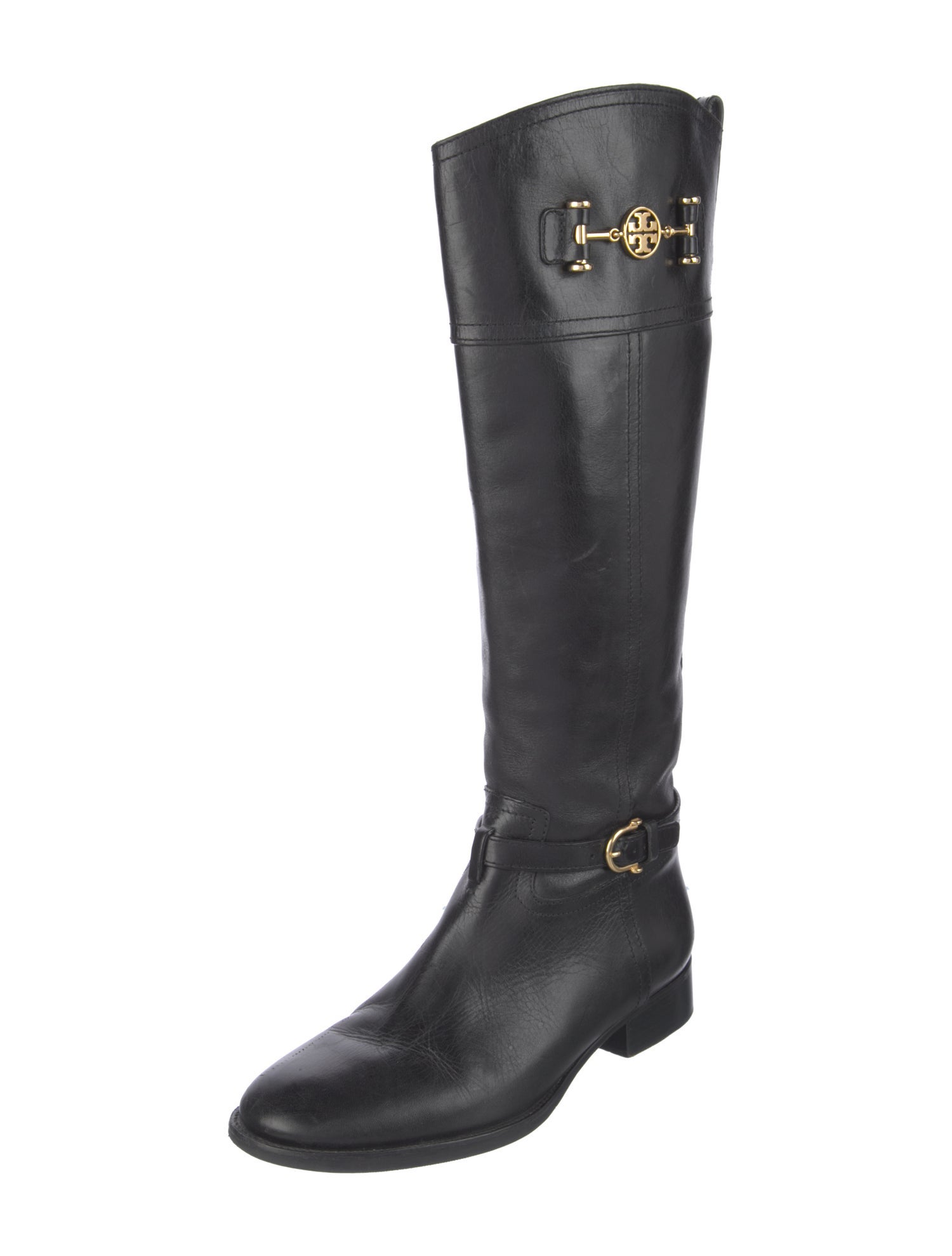 Tory Burch Leather Riding Boots