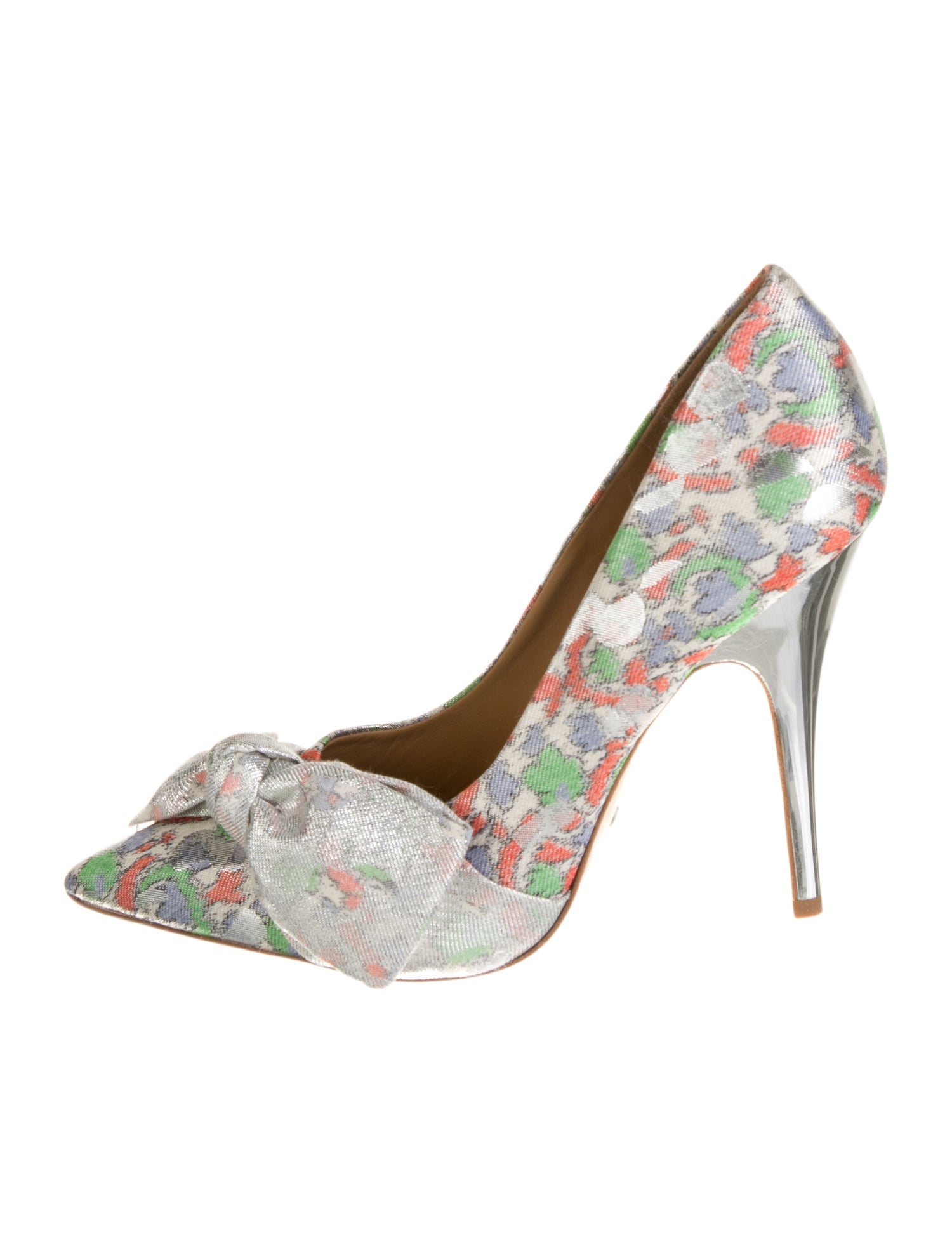 Tory Burch Printed Bow Accents Pumps