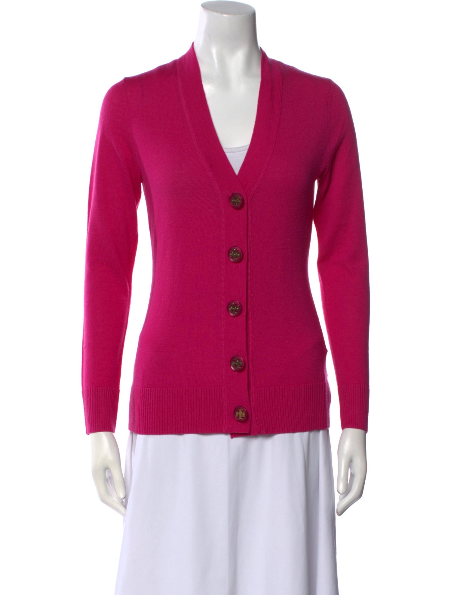 Tory Burch Merino Wool V-Neck Sweater