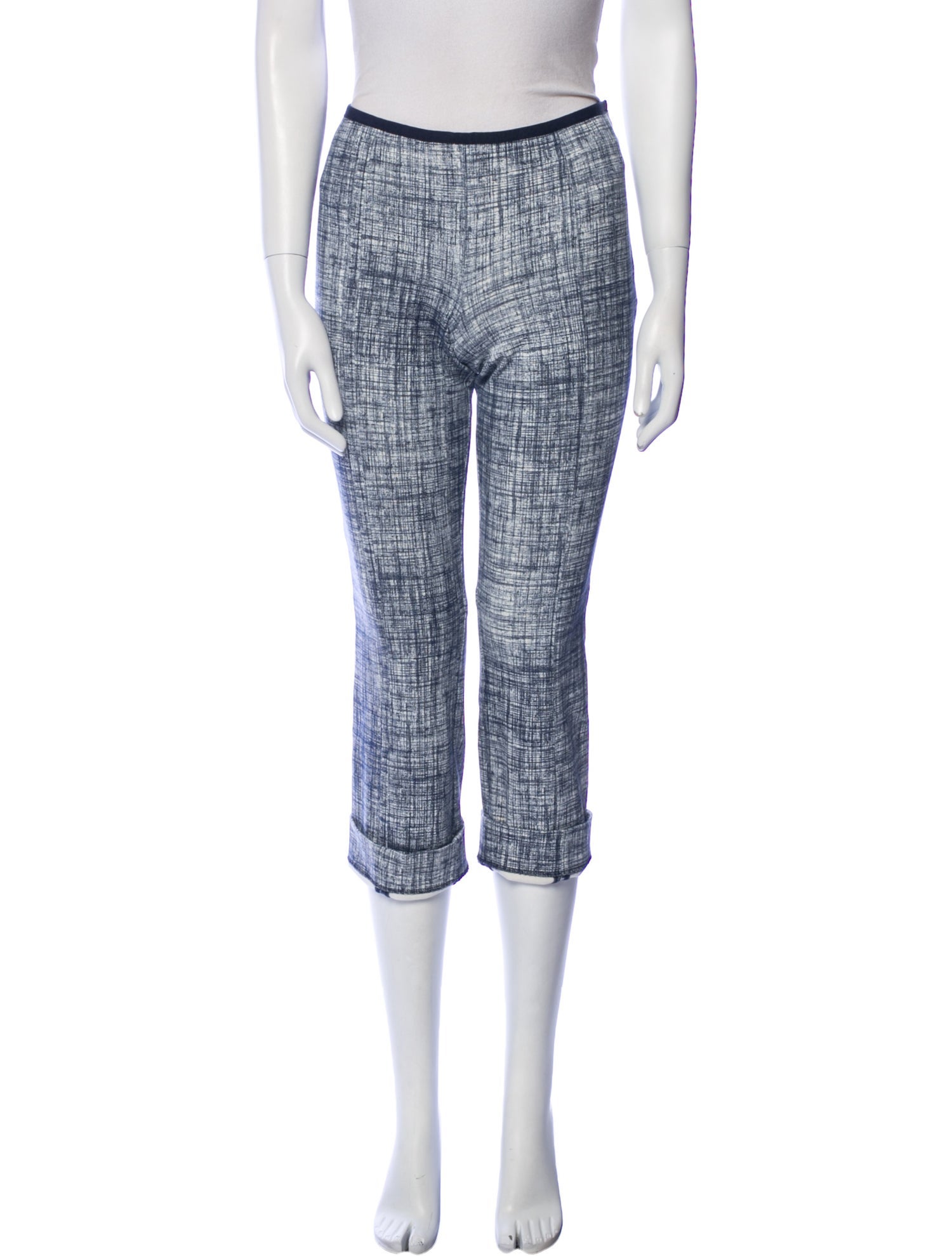 Tory Burch Printed Straight Leg Pants