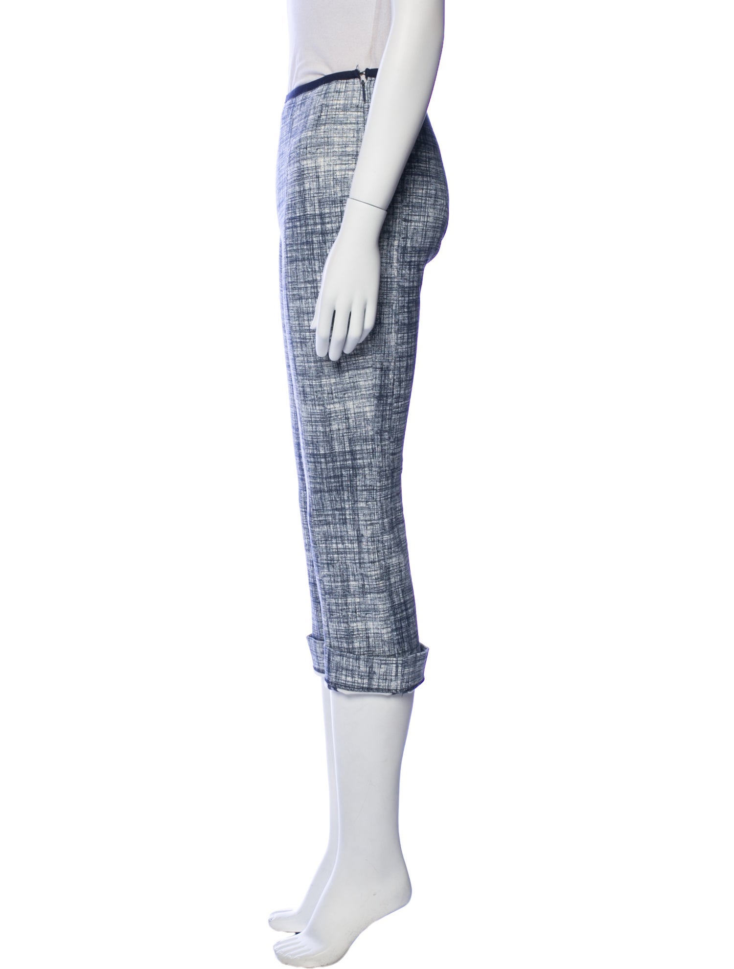 Tory Burch Printed Straight Leg Pants